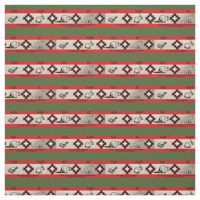 Tela Estampados de animales cherokees (Retal)