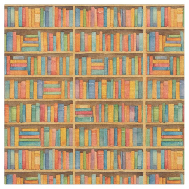 Tela Estantes de libros (De cerca)