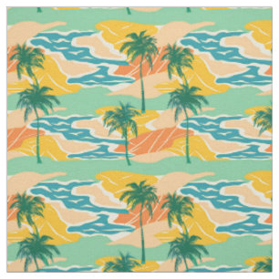 Tela Estética de playa de vacaciones de verano retro