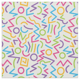 Tela Estilo abstracto colorido retro de Memphis