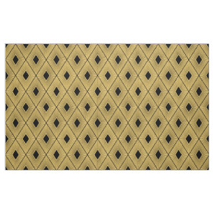 Tela Estilo Art Déco Negro y Oro