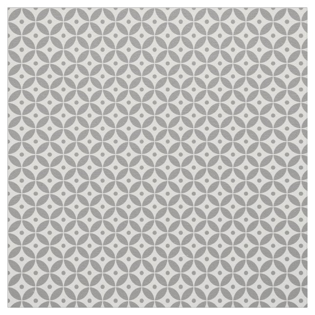 Tela Estilo de Hamptons de Patrón Geométrico Gris Cálid (Retal)
