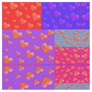 Tela estilo el día de San Valentín Quilt - Deco de