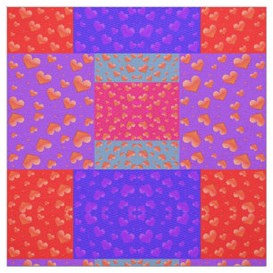 Tela estilo el día de San Valentín Quilt - Deco de