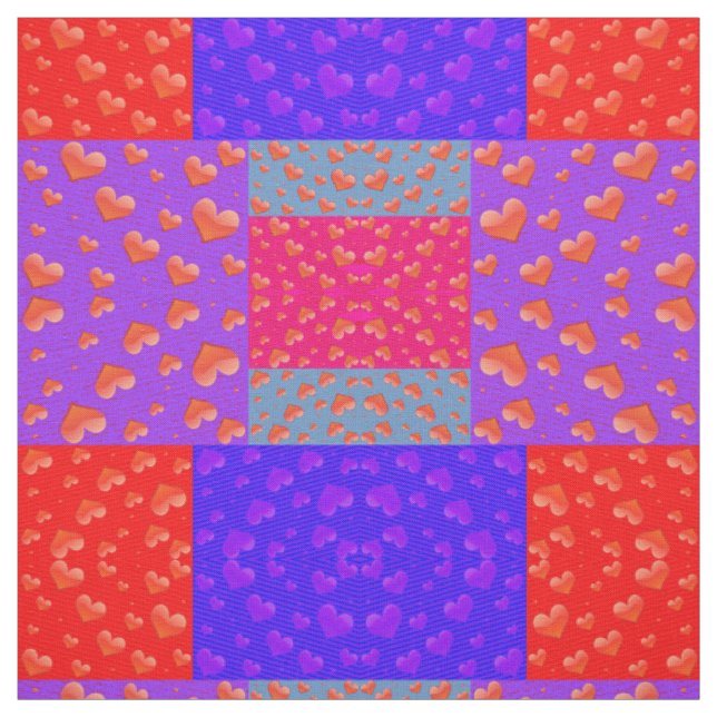 Tela estilo el día de San Valentín Quilt - Deco de (Retal)