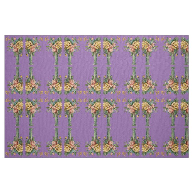 TELA ESTILO FLORAL DE LA BARRA DE MATERIAL FABRICO ("Cuarto gordo" (fat quarter))