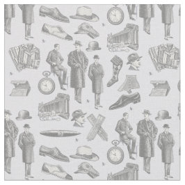 Tela estilo masculino victoriano ropa antigua toile púr