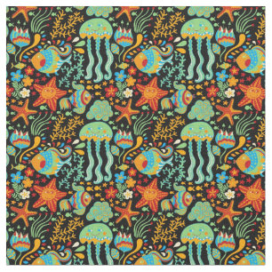 Tela Estilo Personalizado de vida acuática