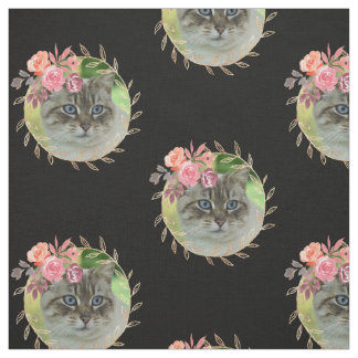 Tela Estilo Personalizado Foto de Gato Impresa