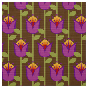 Tela estiloso tejido retro de los años 60