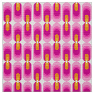 Tela estiloso tejido retro de los años 60