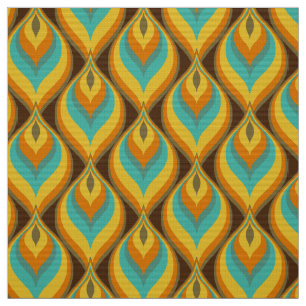 Tela estiloso tejido retro de los años 70