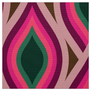 Tela estiloso tejido retro de los años 70