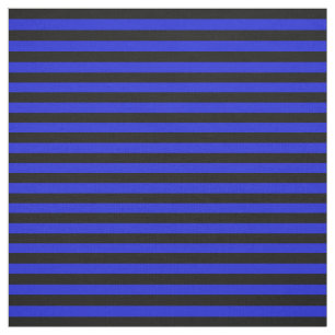 Tela Estípite de medianoche del azul negro, real, raya