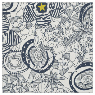 Tela estrella de chartreuse de marfil