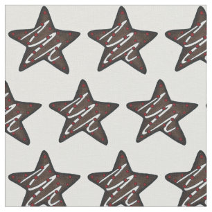 Tela Estrella de la menta de chocolate Navidades de nav