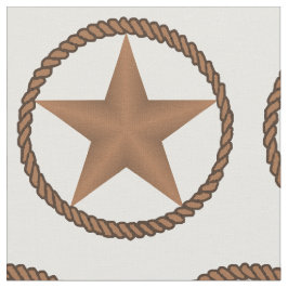 Tela Estrella de Tejas con la frontera de la cuerda