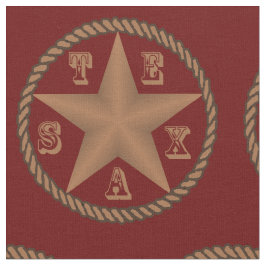 Tela Estrella de Tejas con la frontera de la cuerda