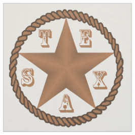 Tela Estrella de Tejas con la frontera de la cuerda