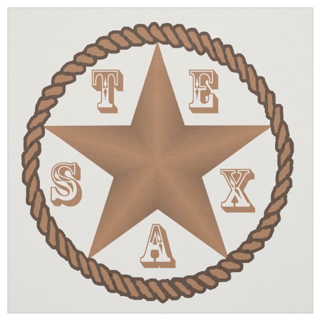 Tela Estrella de Tejas con la frontera de la cuerda (Retal)