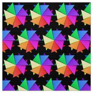 Tela Estrella del arcoiris multicolor