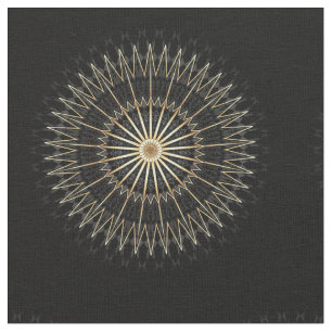 Tela Estrella elegante de oro negro