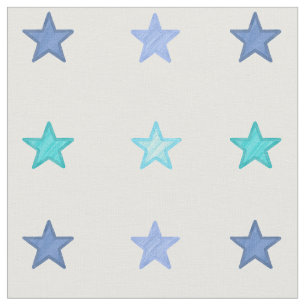 Tela Estrellas azules de la acuarela