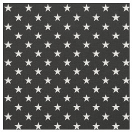 Tela Estrellas blancos y negros