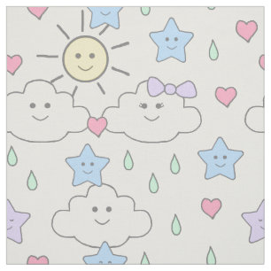 Tela Estrellas de las nubes del sol
