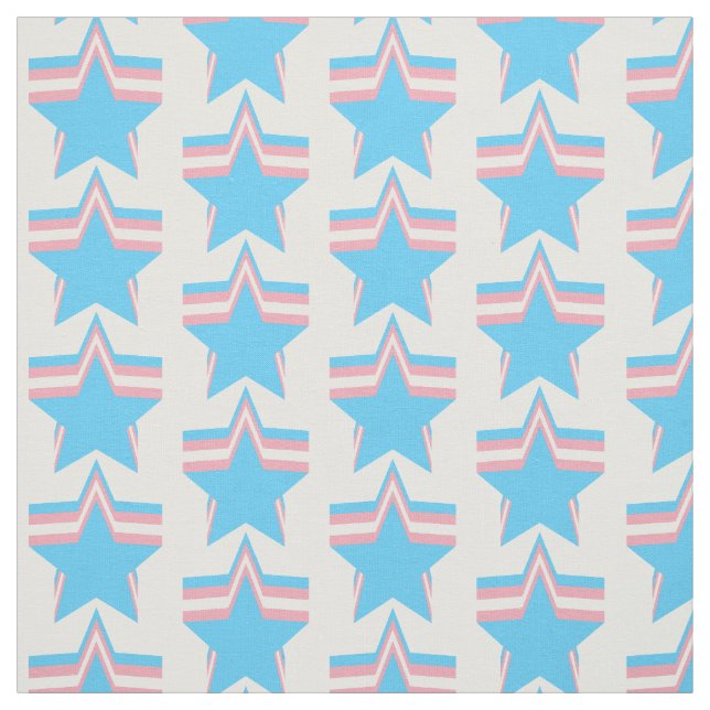 Tela Estrellas de orgullo transgénero (Retal)