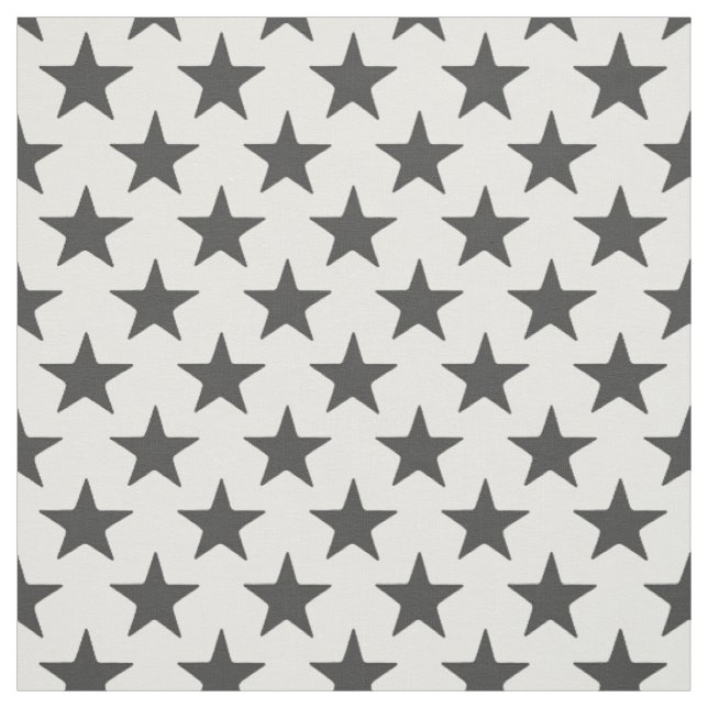 Tela estrellas gris oscuro media perla (Retal)
