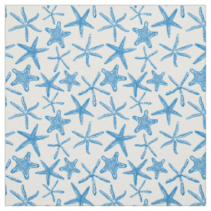 Tela Estrellas marinas de azul
