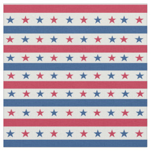 Tela Estrellas Patrióticas Americanas con Patrón de Fra