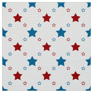Tela Estrellas patrióticas rojas y azules sobre fondo b