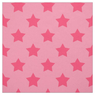 Tela Estrellas rosadas fondo rosado textil