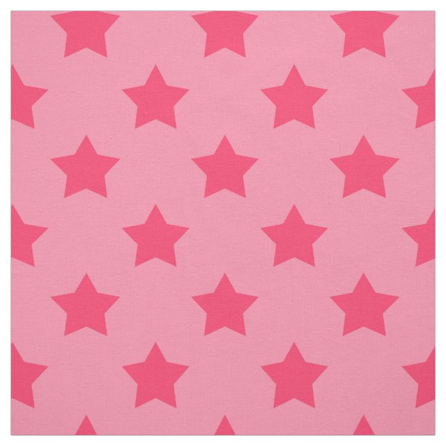 Tela Estrellas rosadas fondo rosado textil (Retal)