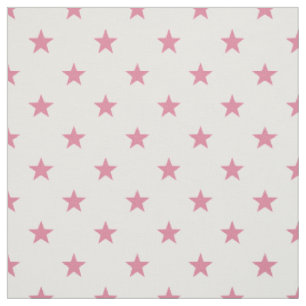 Tela Estrellas rosas medias (pequeña escala)