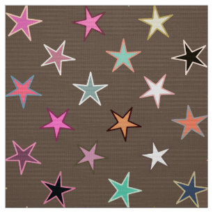Tela Estrellas Twinkling modernas, Taupe Tan y multipas