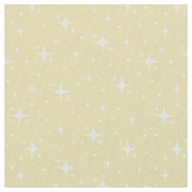 Tela Estrellas y puntos en amarillo (De cerca)