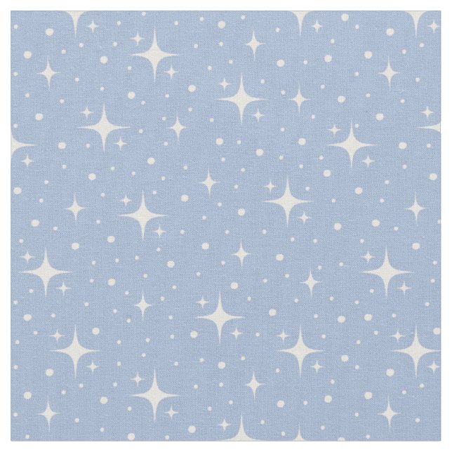 Tela Estrellas y puntos en azul (De cerca)