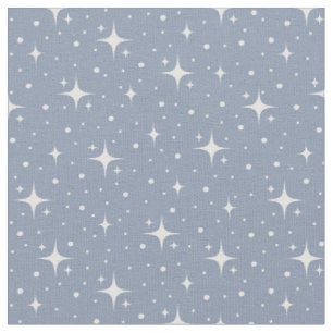 Tela Estrellas y puntos en azul gris claro