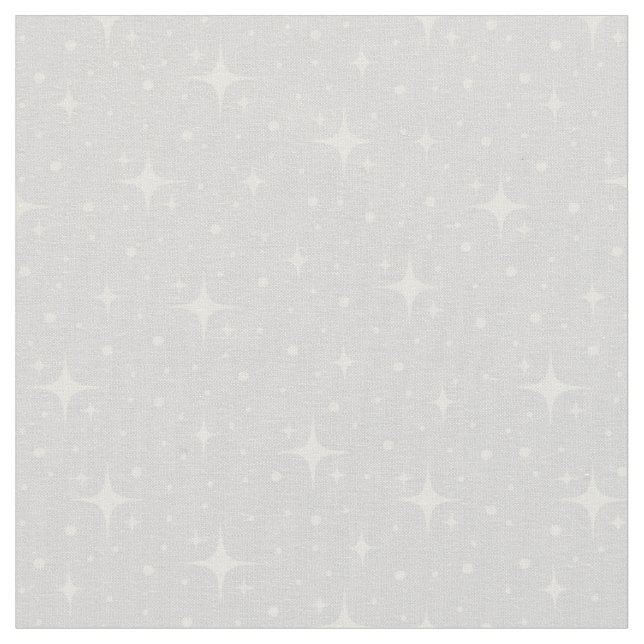 Tela Estrellas y puntos en gris pálido (De cerca)