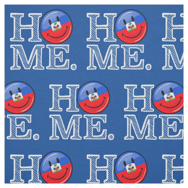 Tela Estreno de una casa haitiano sonriente de la (Retal)