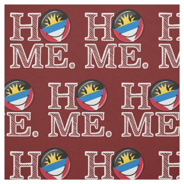 Tela Estreno de una casa sonriente de la bandera de (Retal)