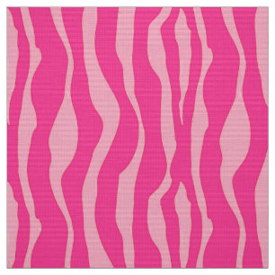 Tela Estripas de cebra - Fuchsia y rosa claro