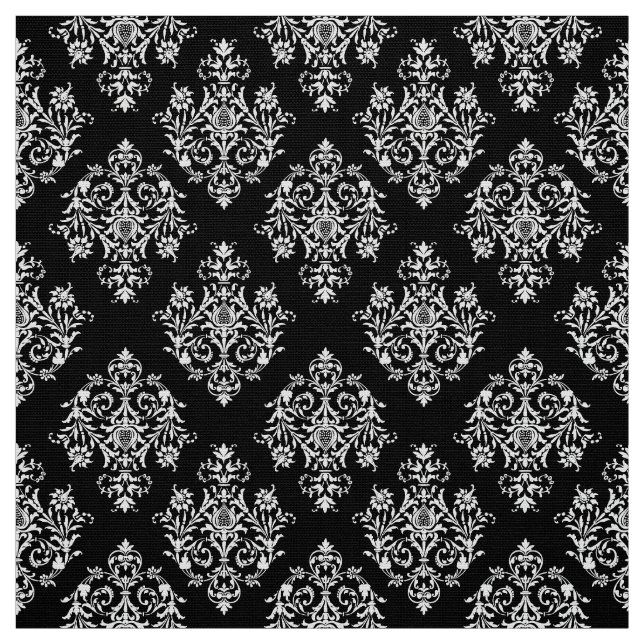 Tela Estructura Ornate Barroco blanco Damasco (Retal)