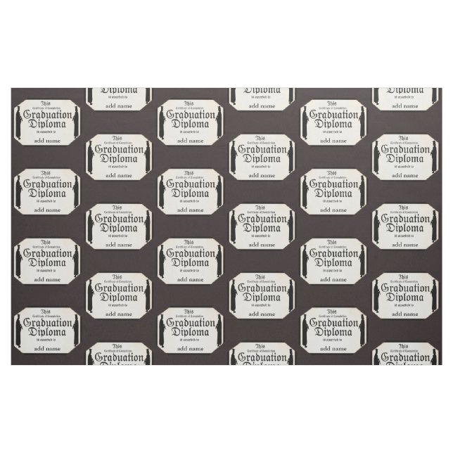 Tela Estudiantes graduados con diploma alto (Yarda)