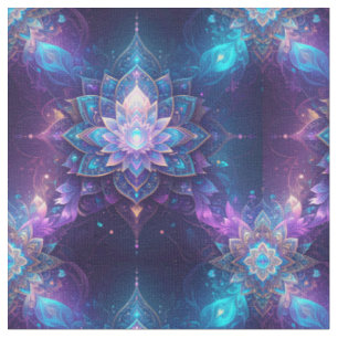 Tela Ethereal Lotus Mandala Fabric