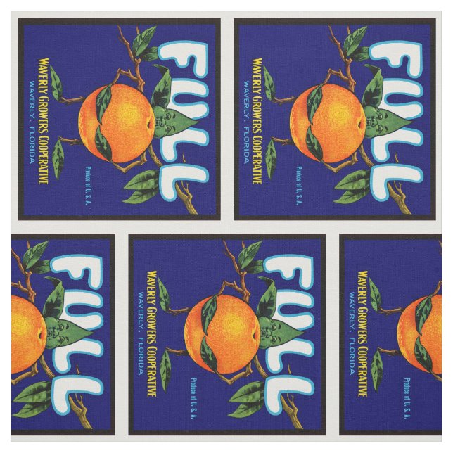 Tela Etiqueta completa - Naranja (Retal)