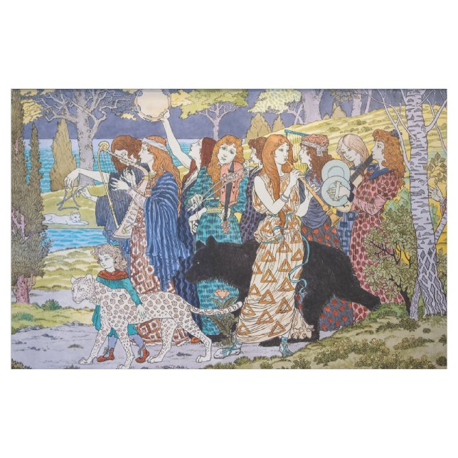 Tela Eugene Grasset - Panel Decorativo Armonía (Yarda)